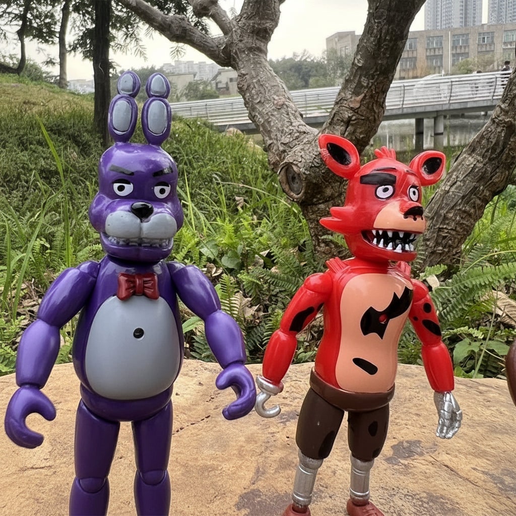 Halloween Horror Action Figures Set of 5 with LED Light Articulated Joints - Image 3
