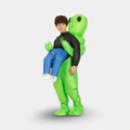 Halloween Inflatable Alien Costume Blow Up Party Outfit with Built-In Fan - Image 2