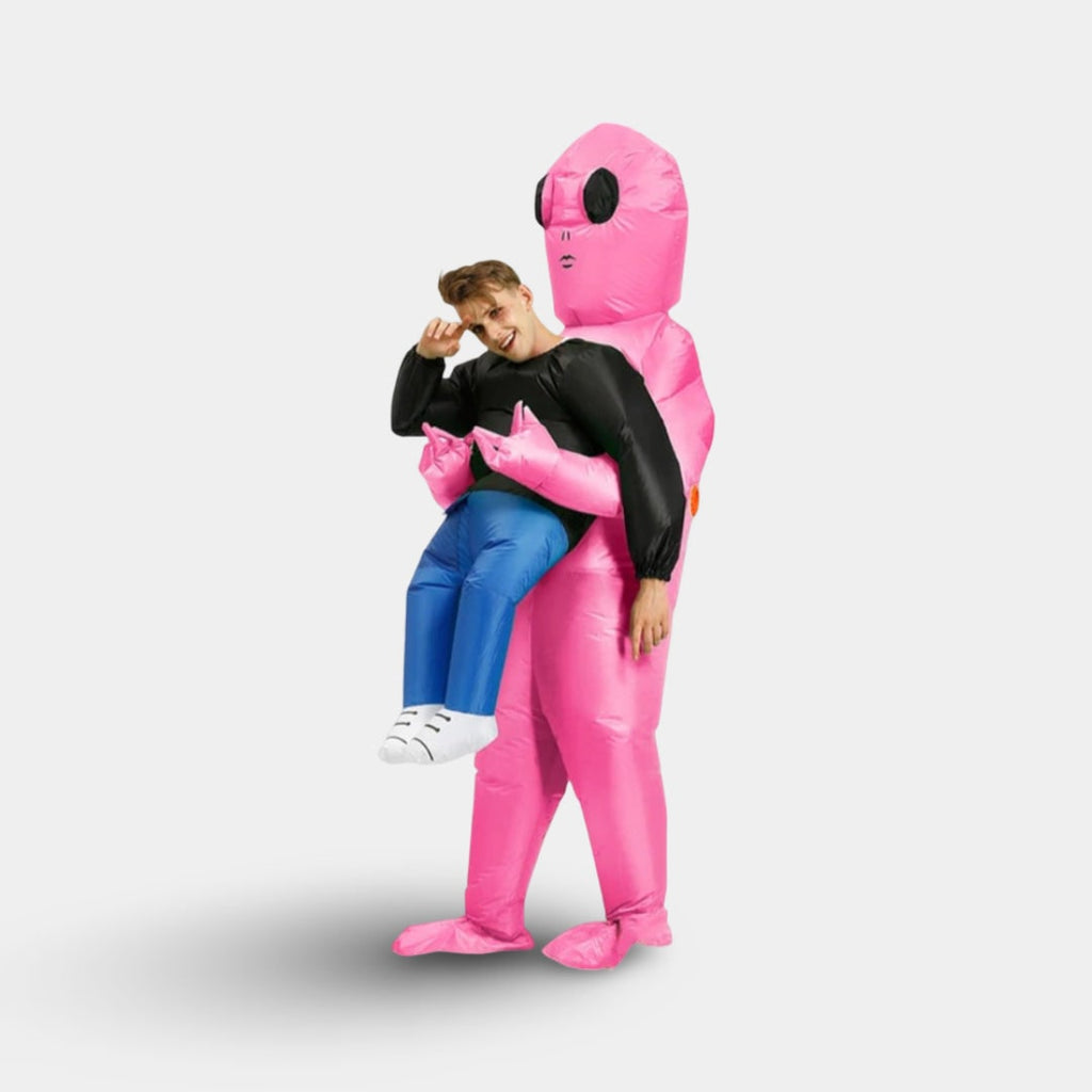 Halloween Inflatable Alien Costume Blow Up Party Outfit with Built-In Fan - Image 5
