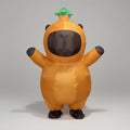 Halloween Inflatable Capybara Costume with Built-In Fan and Mesh Window - Image 1