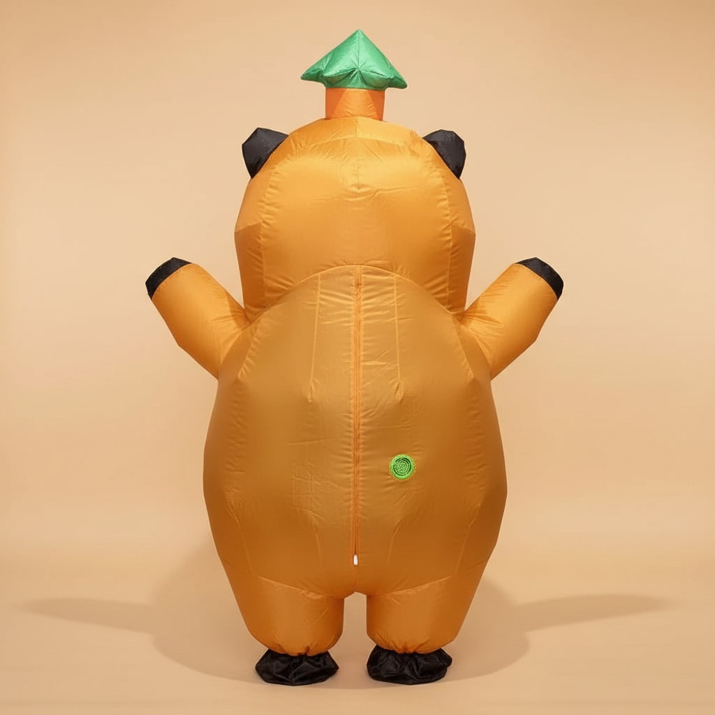 Halloween Inflatable Capybara Costume with Built-In Fan and Mesh Window - Image 4