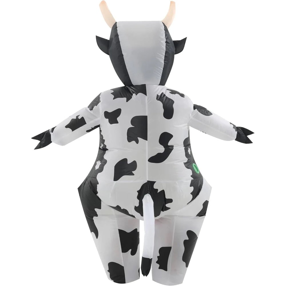 Halloween Inflatable Cow Costume with Blow Up Suit and Animal Design - Image 5
