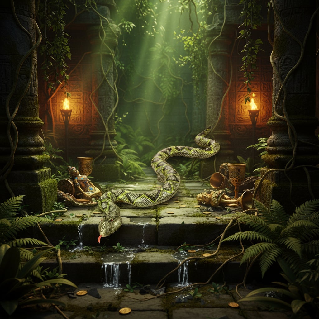 Halloween Inflatable Snake Toy for Outdoor Garden Party Decoration and Haunted House - Image 1