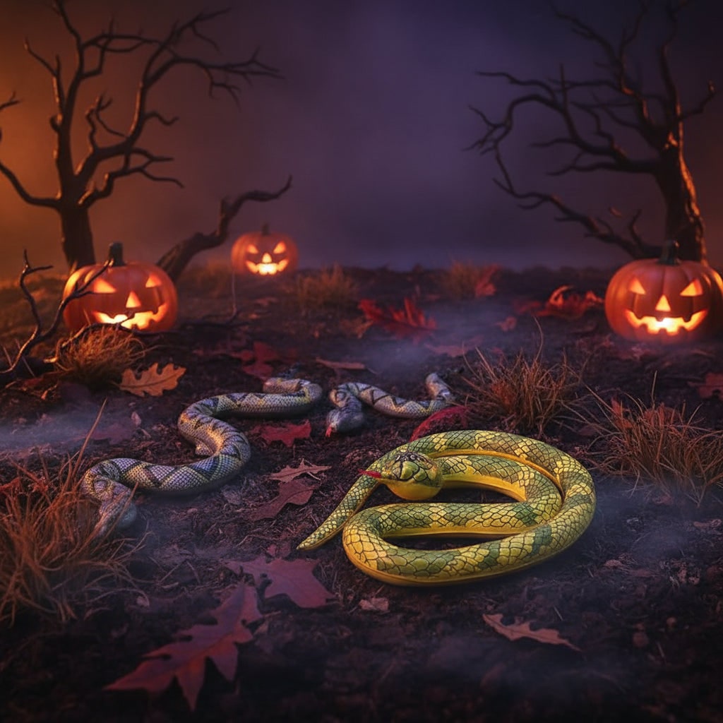 Halloween Inflatable Snake Toy for Outdoor Garden Party Decoration and Haunted House - Image 3