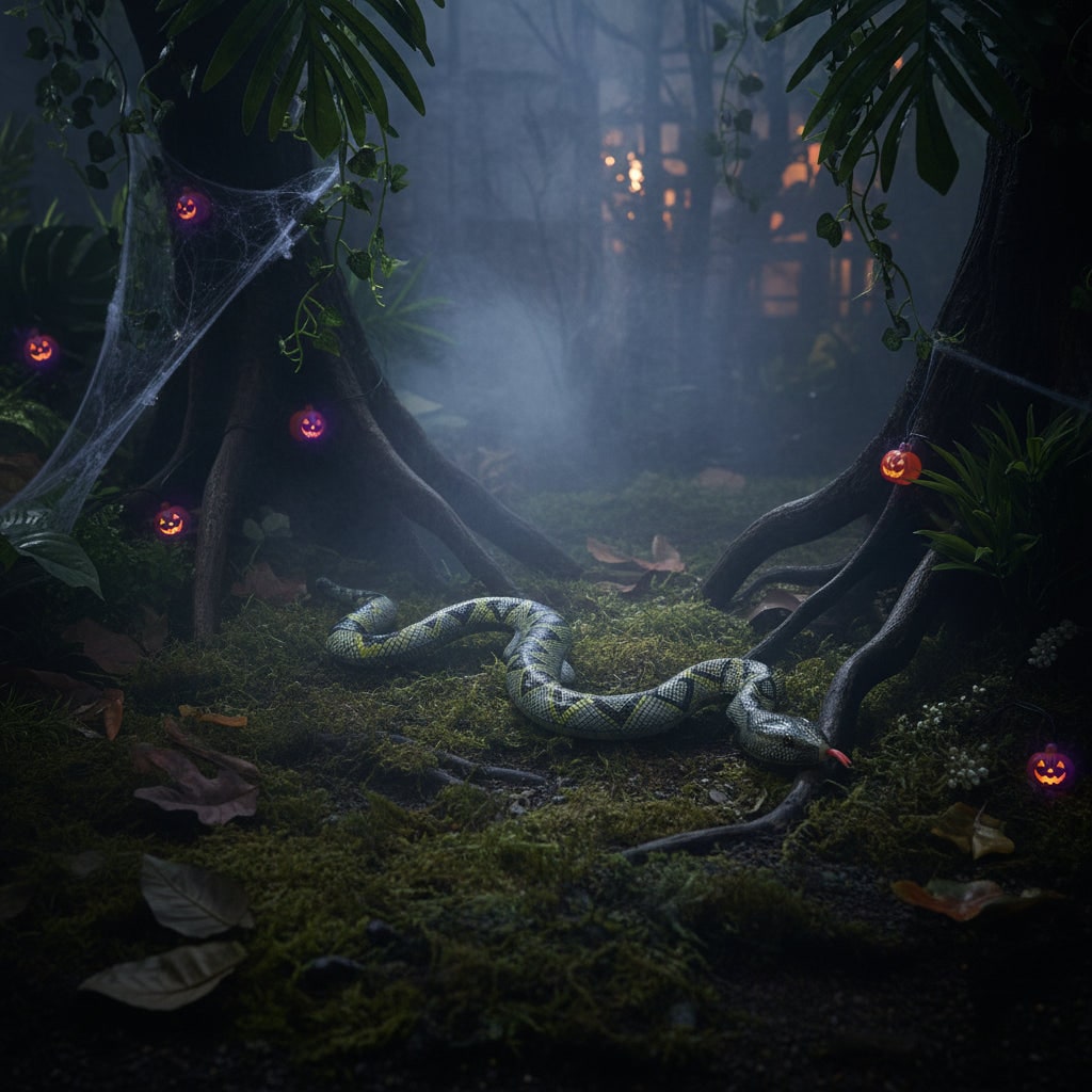 Halloween Inflatable Snake Toy for Outdoor Garden Party Decoration and Haunted House - Image 4