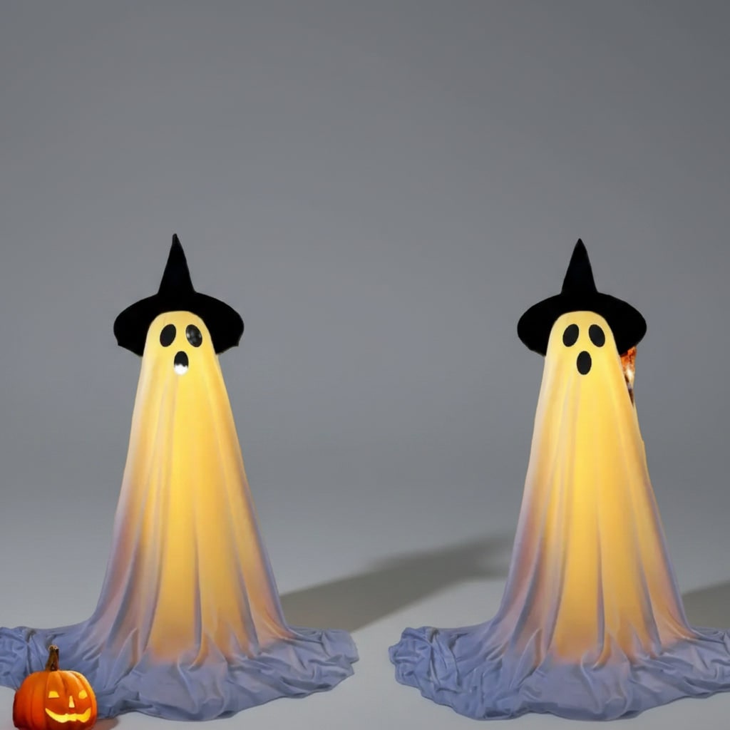 Halloween Lights Outdoor Ghost Decor Up Decoration with LED and Remote Control for Yard Party - Image 4
