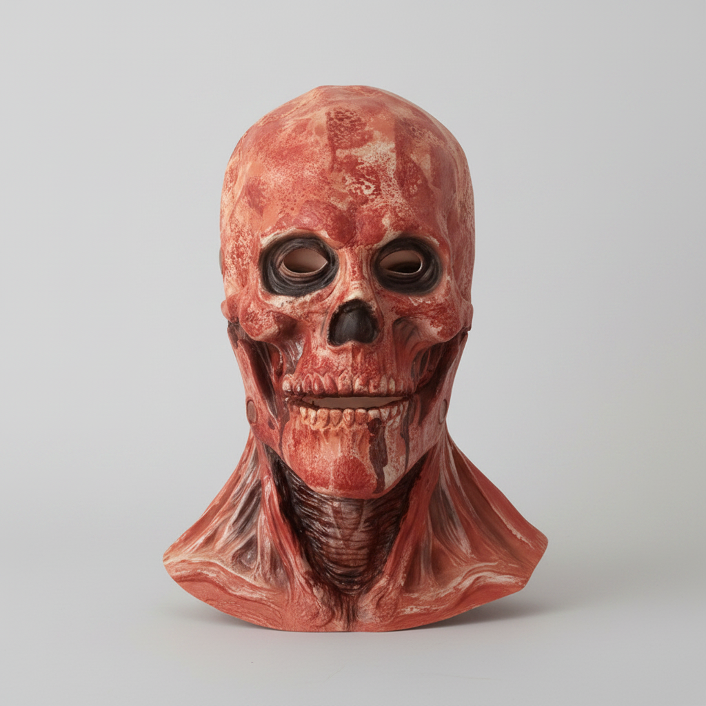 Halloween Mask Peel Off Creepy Clown and Skull Double-Layer Latex Costume - Image 3