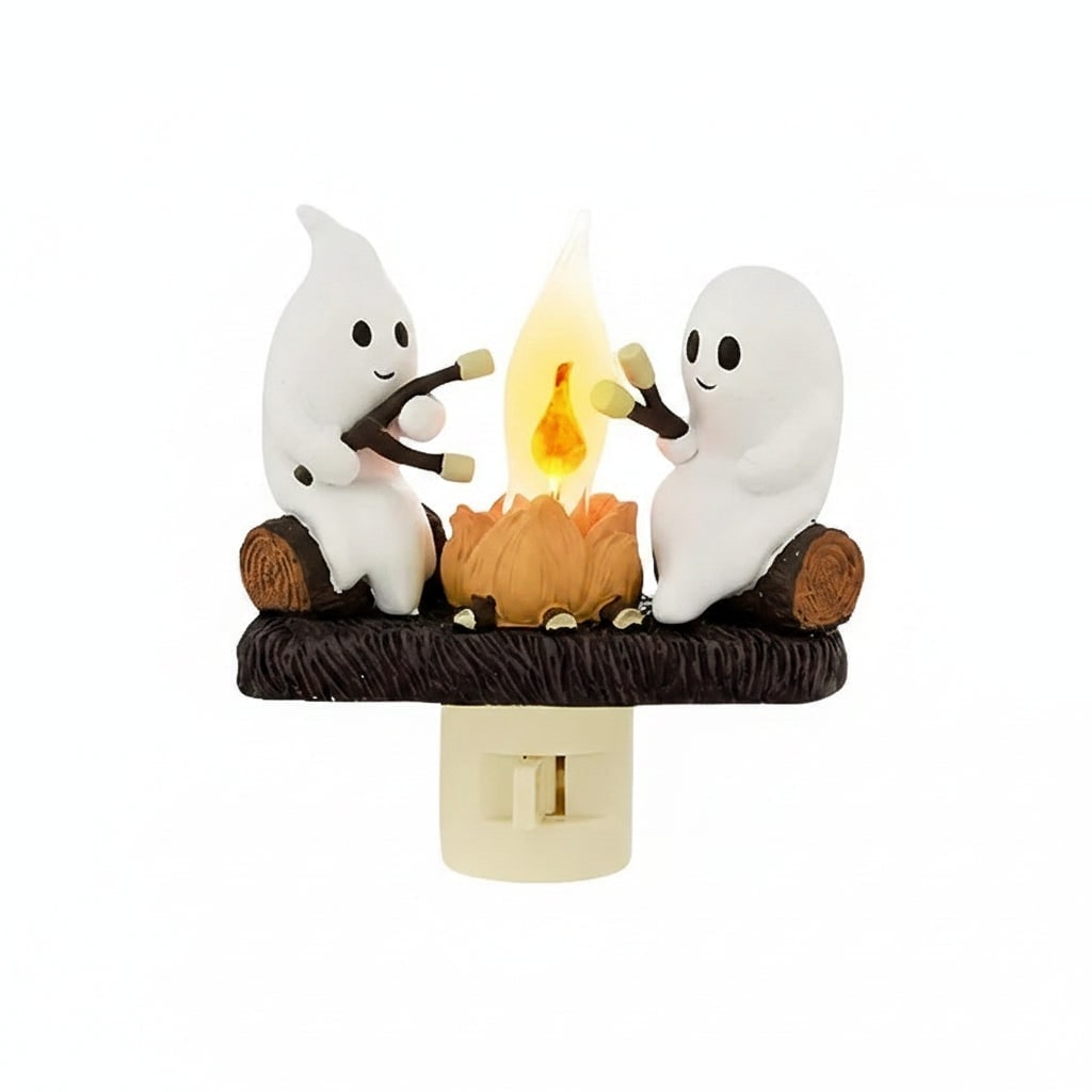 Halloween Night Light Plug in Ghost Campfire LED Decoration for Room and Party - Image 6