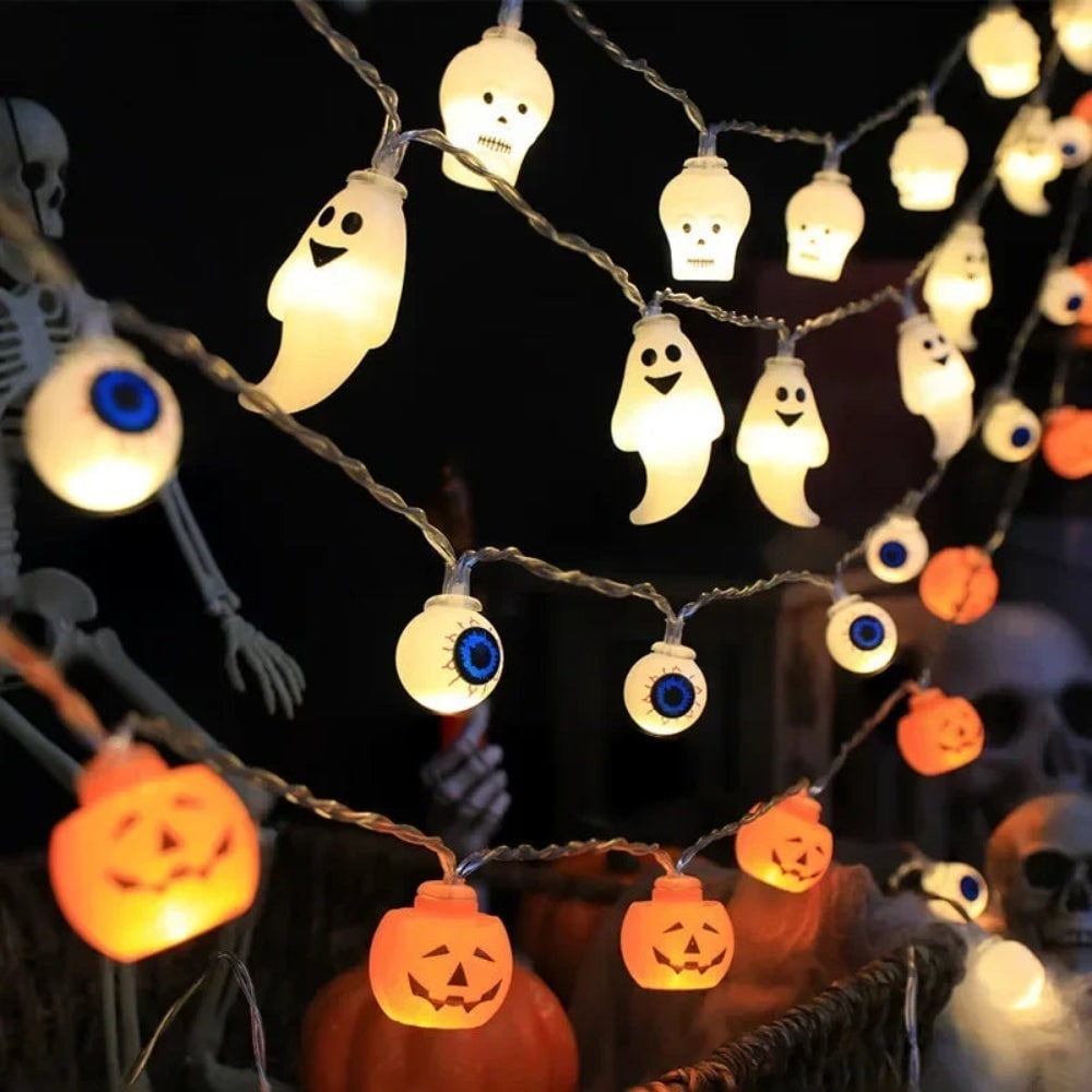 Halloween Outdoor String Lights LED Battery Operated for Patio Party Decoration - Image 3