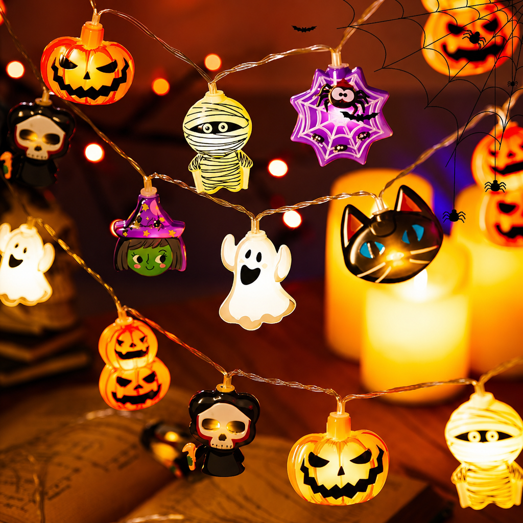 Halloween Outdoor String Lights LED Battery Operated for Patio Party Decoration - Image 7