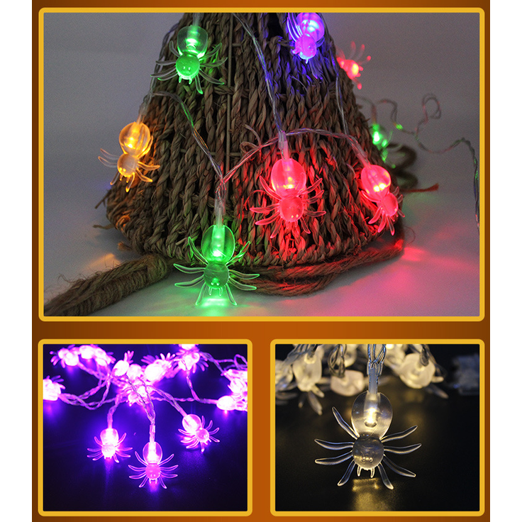 Halloween Outdoor String Lights LED Battery Operated with Pumpkin Ghost Bat Skull Eyeball Covers 10 - Image 11