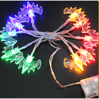 Halloween Outdoor String Lights LED Battery Operated with Pumpkin Ghost Bat Skull Eyeball Covers 10 - Image 2