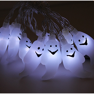 Halloween Outdoor String Lights LED Battery Operated with Pumpkin Ghost Bat Skull Eyeball Covers 10 - Image 6