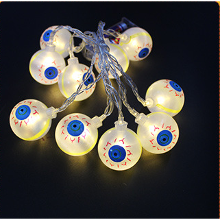 Halloween Outdoor String Lights LED Battery Operated with Pumpkin Ghost Bat Skull Eyeball Covers 10 - Image 7