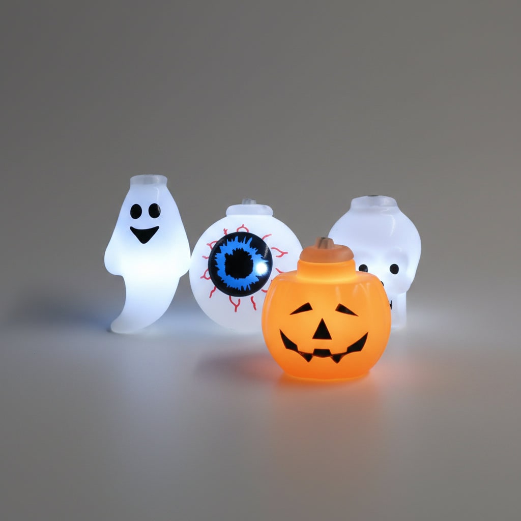 Halloween Outdoor String Lights with Battery LED and Spooky Decorative Covers for Patio Party - Image 1