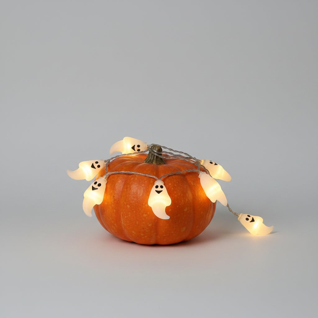 Halloween Outdoor String Lights with Battery LED and Spooky Decorative Covers for Patio Party - Image 8