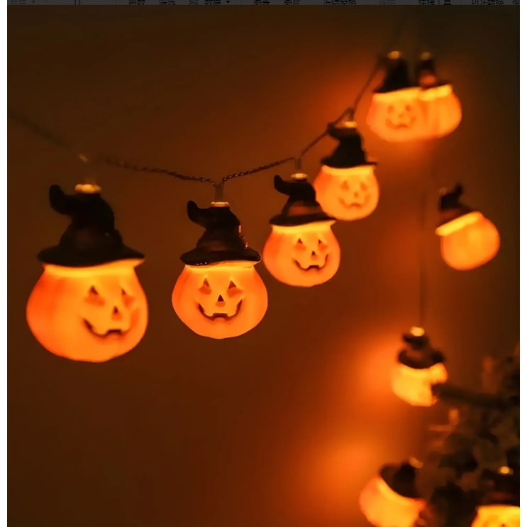 Halloween Outdoor String Lights with Battery Operated LED for Patio and Yard Decoration - Image 3
