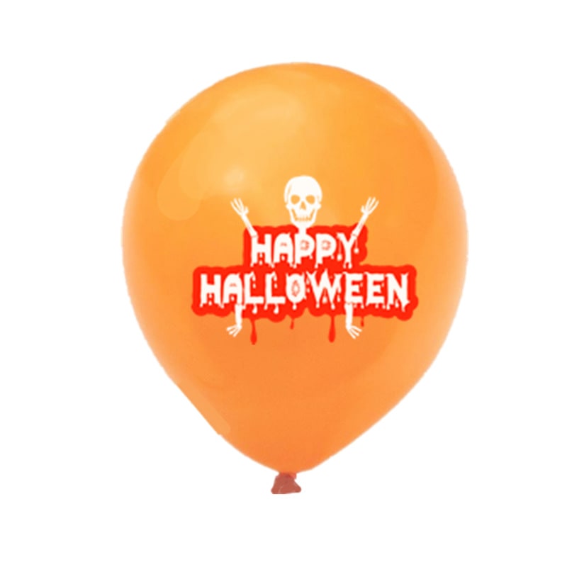 Halloween Party Balloons with Spooky Printed Designs and Latex Construction for Decoration - Image 3