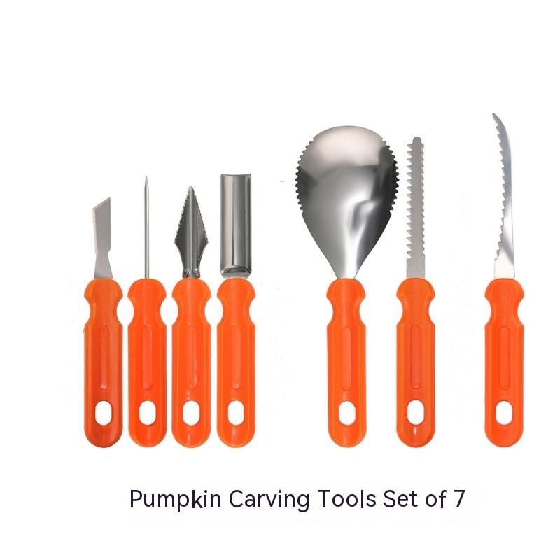 Halloween Pumpkin Carving Kit and Tools with Stainless Steel Blades and Serrated Saw for Supplies - Image 3