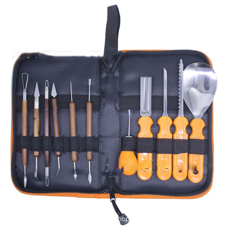 Halloween Pumpkin Carving Kit and Tools with Stainless Steel Saw Scoop and Storage Case - Image 5