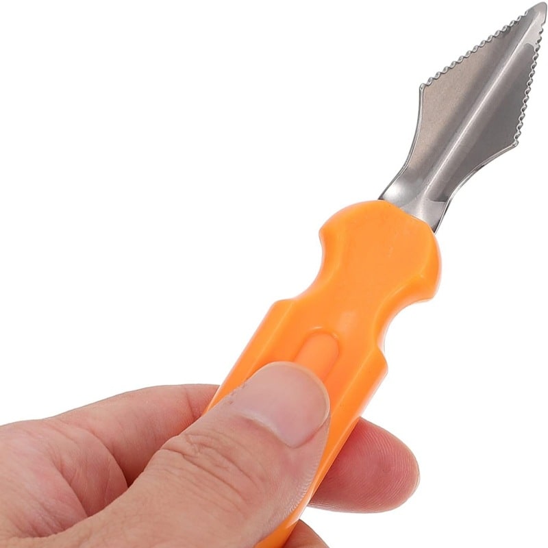 Halloween Pumpkin Carving Kit and Tools with Stainless Steel Blades and Serrated Saw for Supplies - Image 7