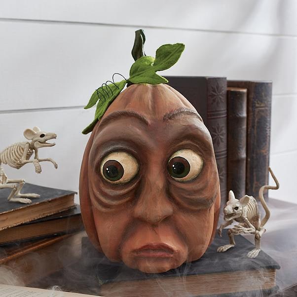 Halloween Pumpkin Decorations and Carving Props with Expressive Faces for Front Door Decor - Image 4