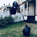 Halloween Scarecrow Decoration Scary Outdoor Ghost Prop with Pole for Yard Decor - Image 5