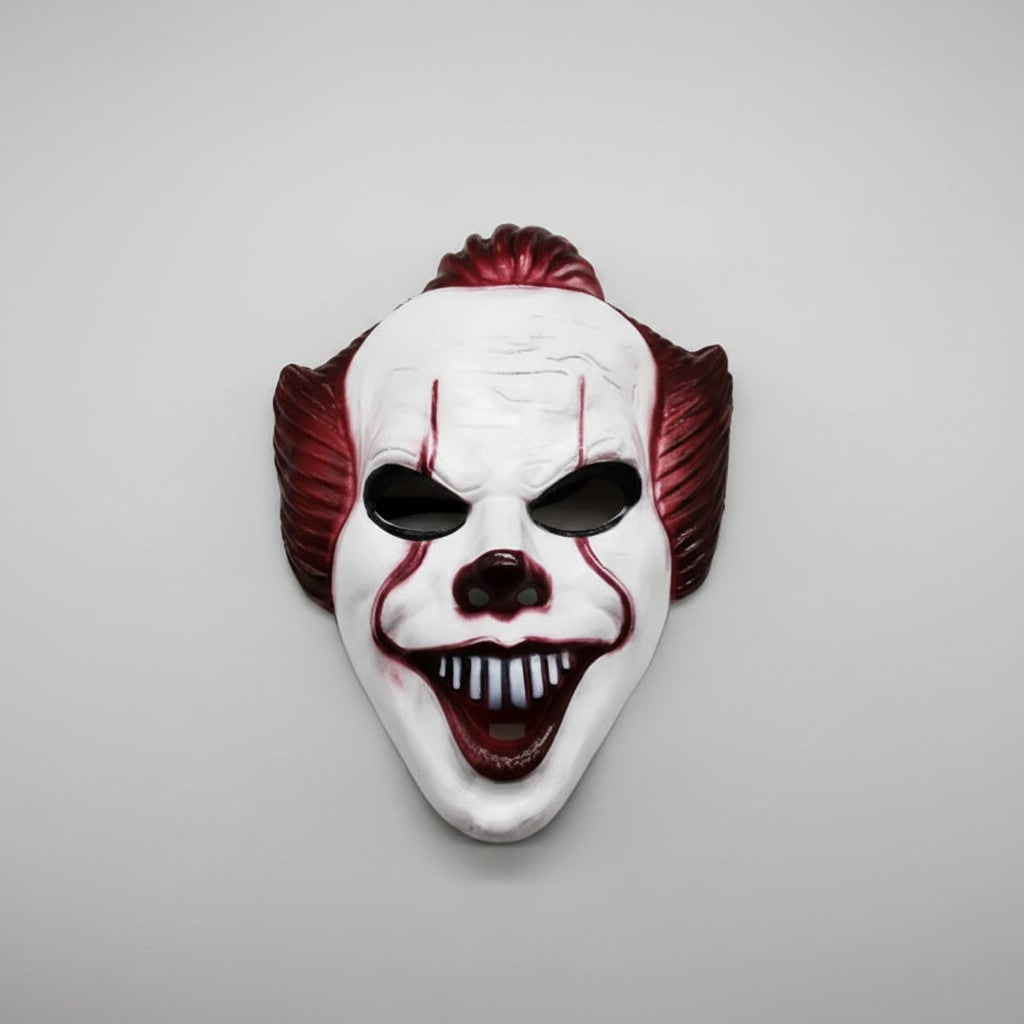 Halloween Scary Creepy Clown Costume Mask with Sinister Grin for Party and Haunted House - Image 5