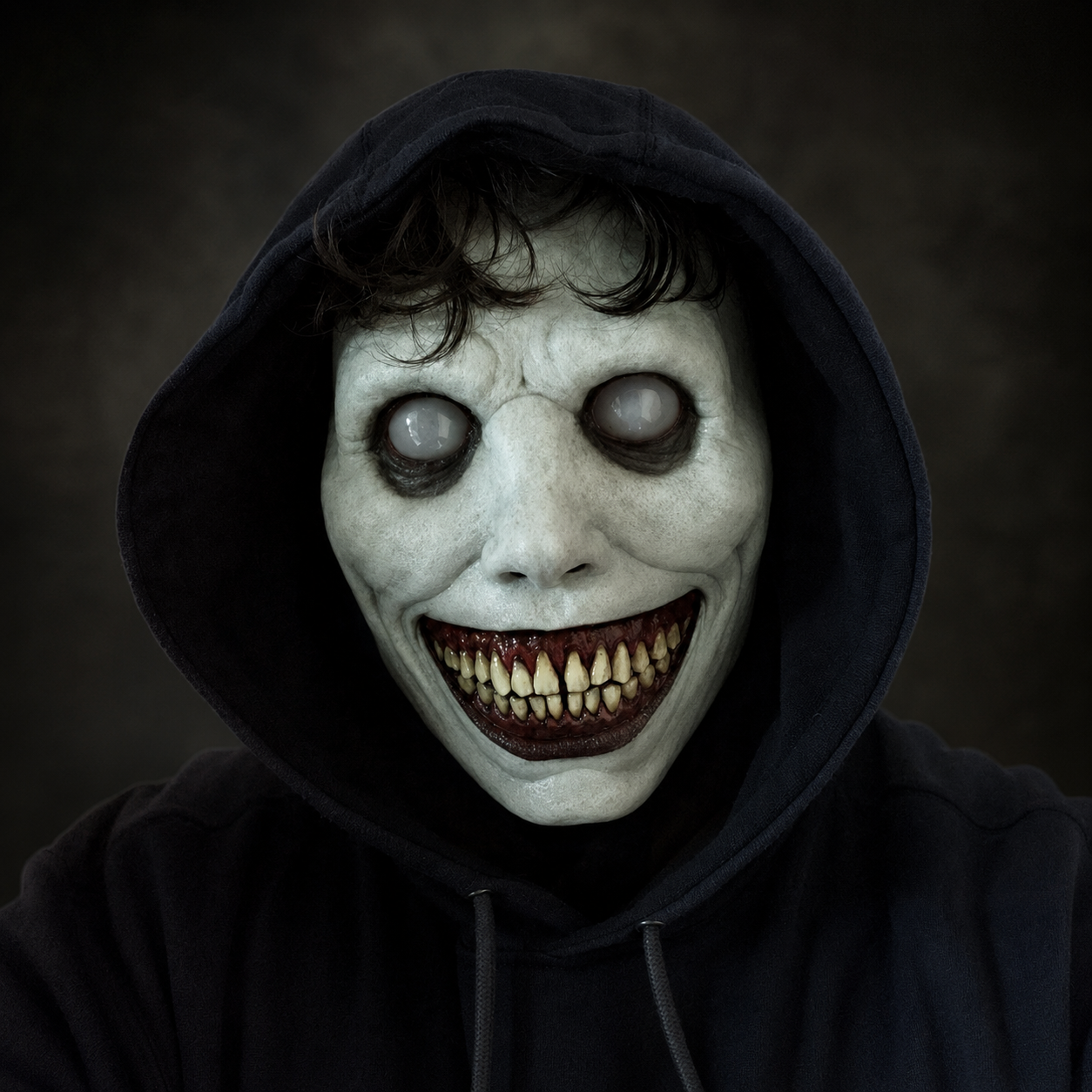 Halloween Scary Creepy Demon Mask with Sharp Teeth for Party and Cosplay Clown - Image 1