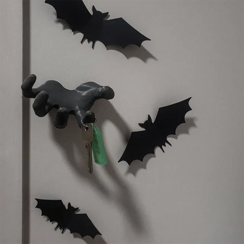 Halloween Scary Hand Wall Hook for Coats and Jackets with Key Holder Chain - Image 2