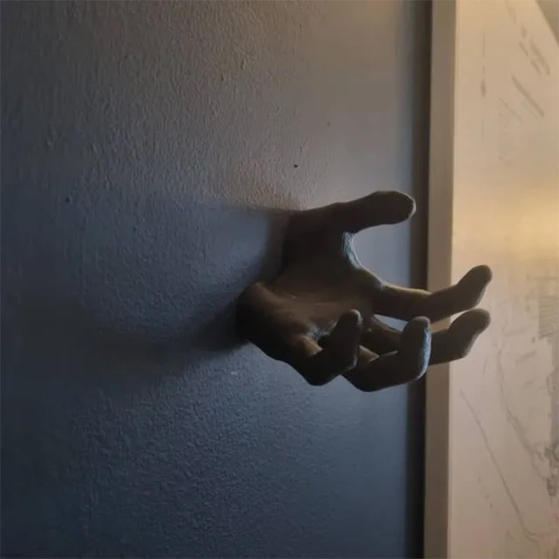 Halloween Scary Hand Wall Hook for Coats and Jackets with Key Holder Chain - Image 5