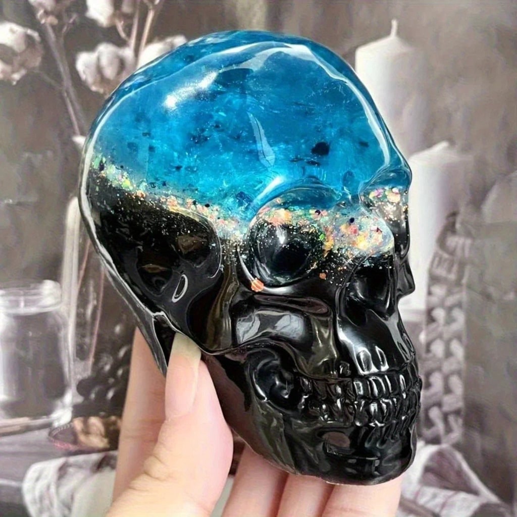 Halloween Silicone Molds for Resin and Candle Making with Skull Design for Crafting - Image 2