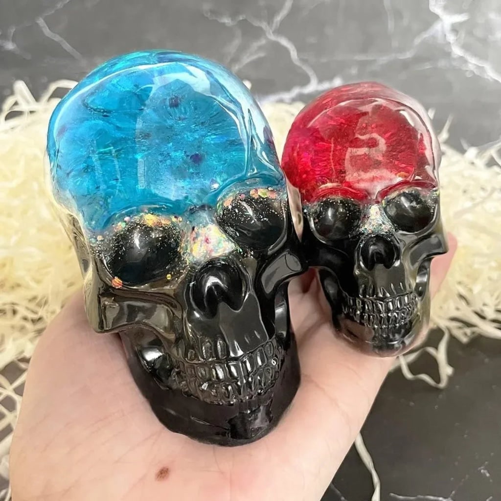 Halloween Silicone Molds for Resin and Candle Making with Skull Design for Crafting - Image 3