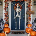Halloween Skeleton Decoration Life Size Poseable Articulated Prop for Outdoor Yard and Party Display - Image 1