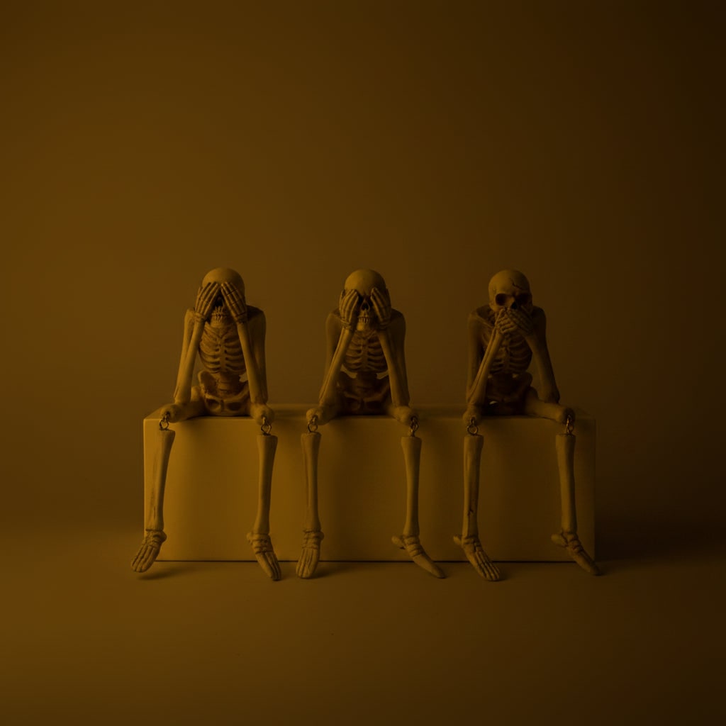 Halloween Skeleton Decoration Shelf Sitter Figurines with Dangling Legs Set of 3 Plastic - Image 6