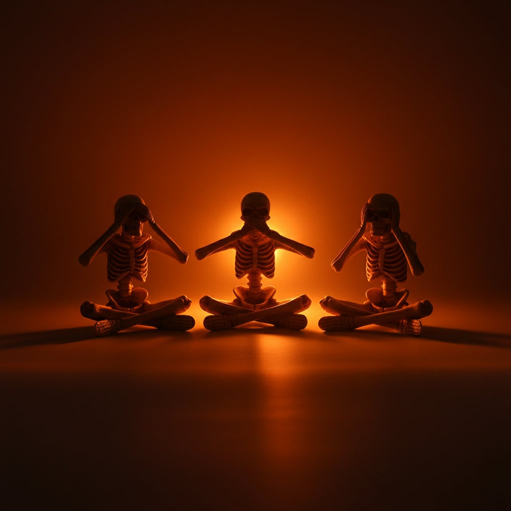 Halloween Skeleton Decoration Shelf Sitter Figurines with Dangling Legs Set of 3 Plastic - Image 7