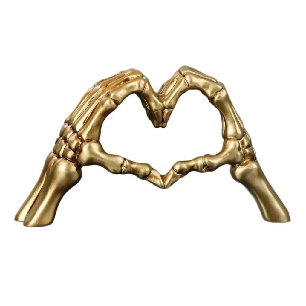 Halloween Skeleton Decoration with Hands Forming Heart Shelf Decor Tabletop Figurine - Image 7
