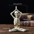 Halloween Skeleton Yoga Pose Resin Figurine Spooky Desktop Decoration - Image 16