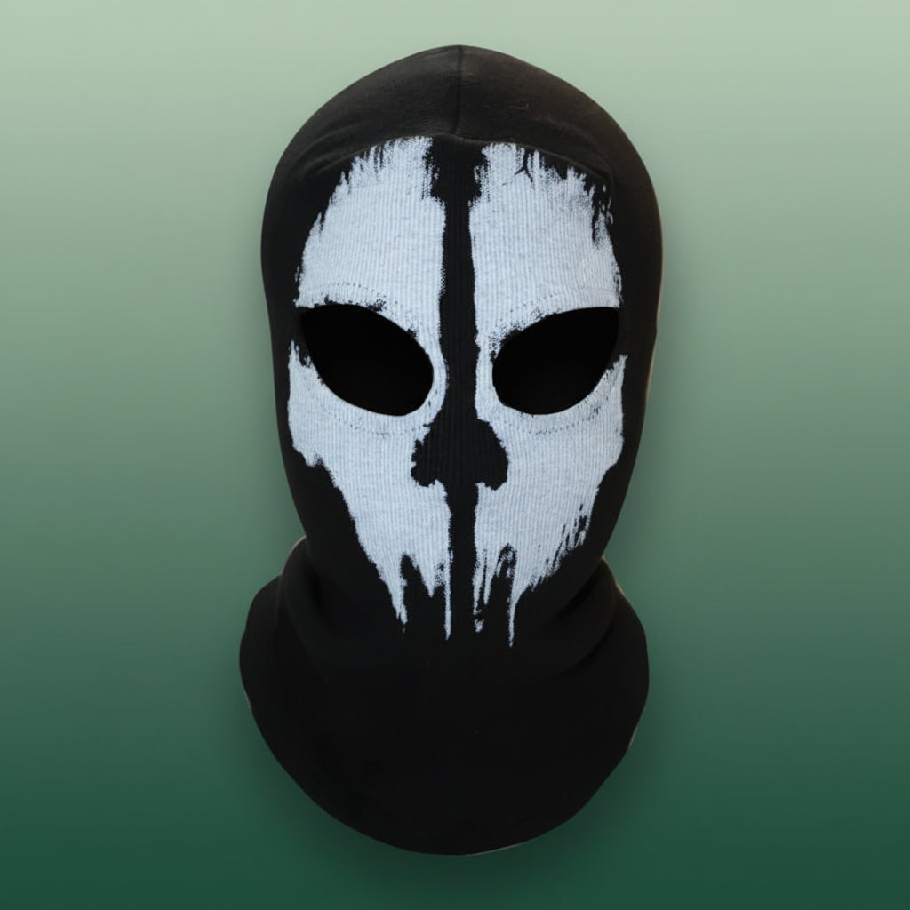 Halloween Skull Balaclava Ski Mask with Full Face Coverage Knit Cold Weather Motorcycle - Image 2
