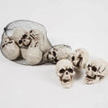 Halloween Skull Decor and Sugar Decorations Mini Plastic Party Props Set with Mesh Bag - Image 1
