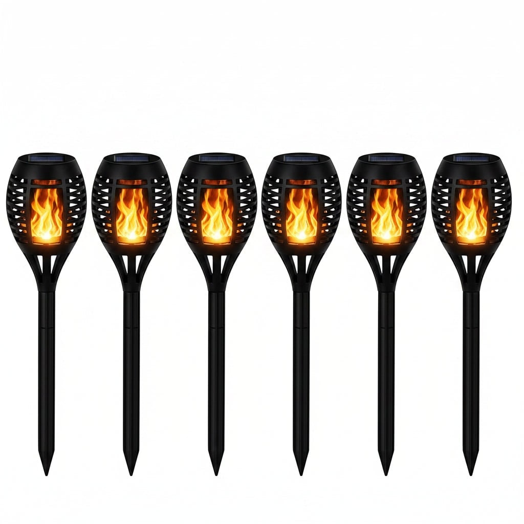 Halloween Solar Torch Lights with Flickering Flame Effect for Outdoor Yard and Pathway Decoration - Image 6