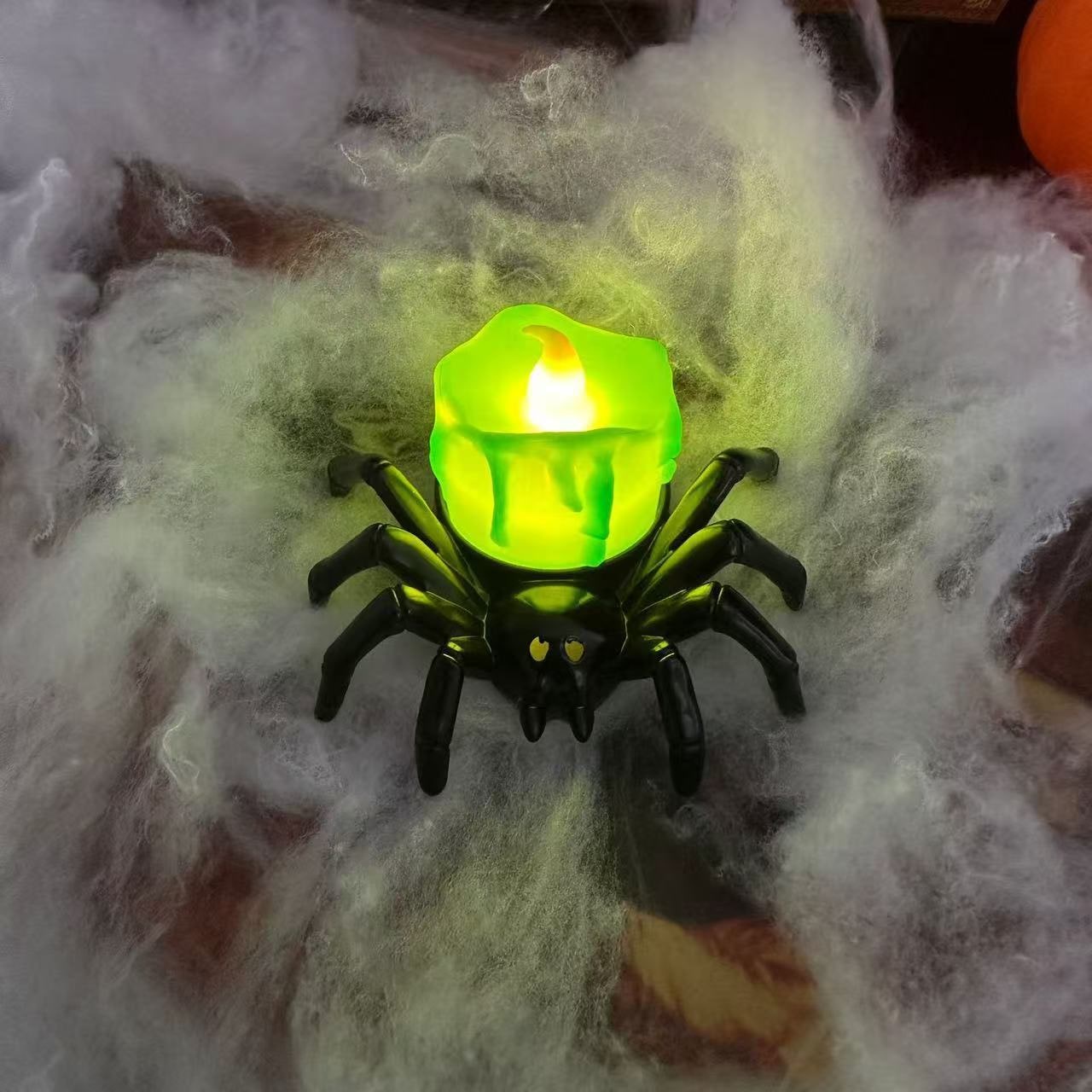 Halloween Spider Tea Lights with LED Candles Battery Operated Flameless Holder Decoration - Image 7