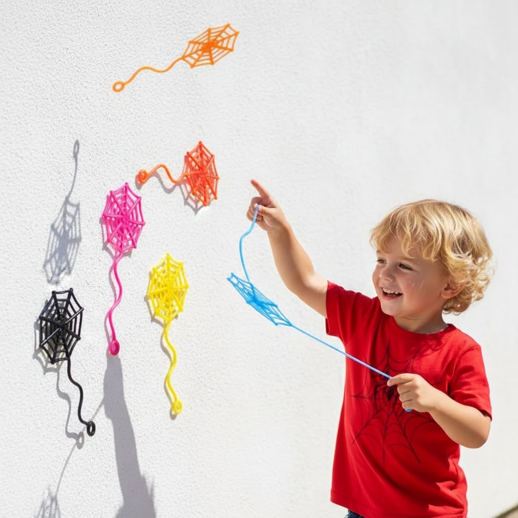 Halloween Spider Webs and Cobwebs Sticky Stretchy Decorations for Windows Walls Party Supplies - Image 5