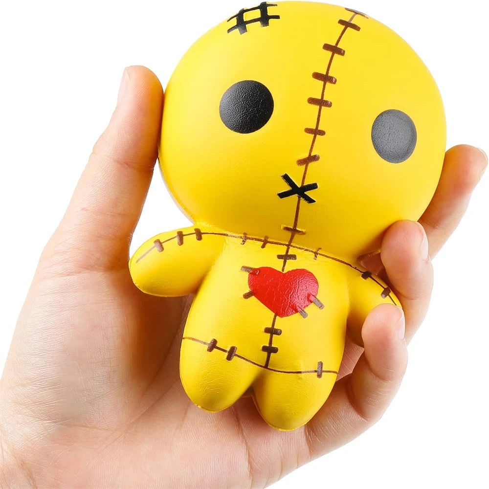 Halloween Squishy Toy Slow Rising Voodoo Doll with Stitched Details for Stress Relief Party Favors - Image 10