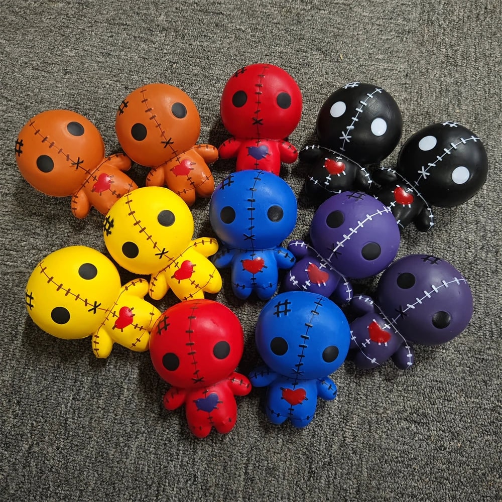 Halloween Squishy Toy Slow Rising Voodoo Doll with Stitched Details for Stress Relief Party Favors - Image 2