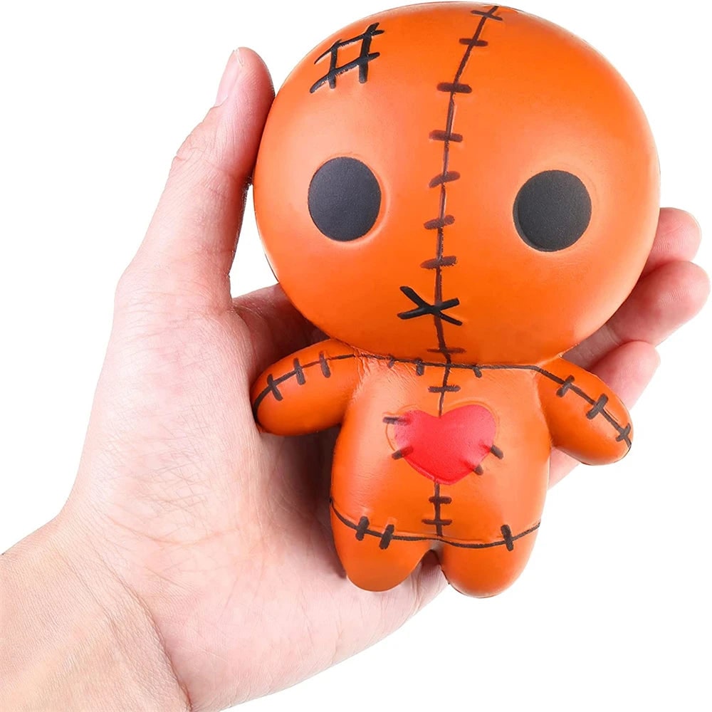 Halloween Squishy Toy Slow Rising Voodoo Doll with Stitched Details for Stress Relief Party Favors - Image 7
