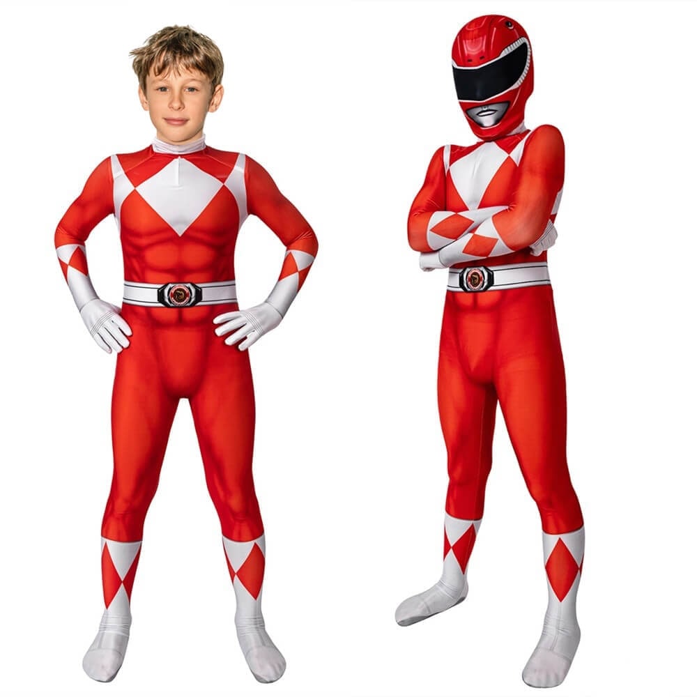 Halloween Superhero Park Ranger Costume Jumpsuit with Mask - Image 14
