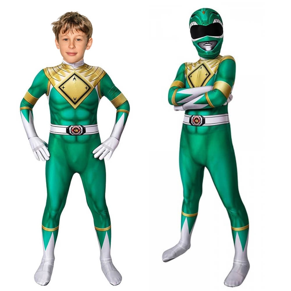 Halloween Superhero Park Ranger Costume Jumpsuit with Mask - Image 15