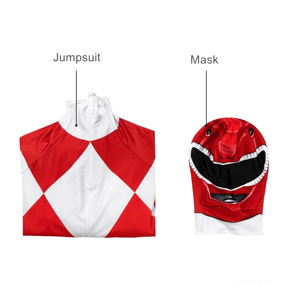Halloween Superhero Park Ranger Costume Jumpsuit with Mask - Image 21