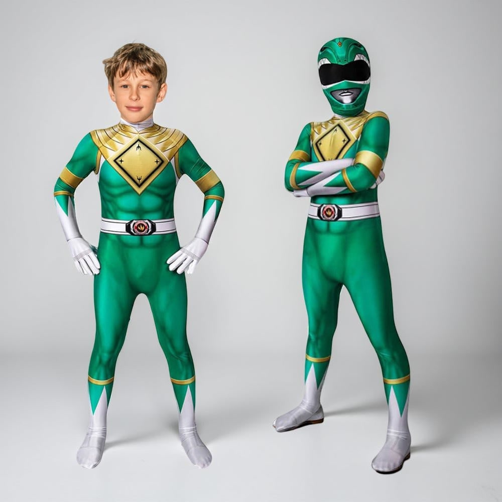 Halloween Superhero Park Ranger Costume Jumpsuit with Mask - Image 8